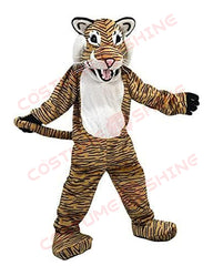 Vivid Striped Tiger Mascot Costume