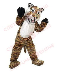 Vivid Striped Tiger Mascot Costume