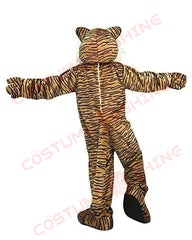 Vivid Striped Tiger Mascot Costume