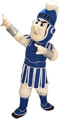 Dark Blue Spartan Trojan Knight Mascot Costume with Blue Outfit