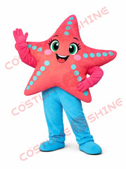 Pink Starfish Mascot Costume for Adults – Cute Full Body Ocean Outfit