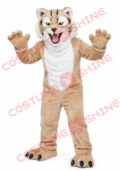 Adult Wildcat Mascot Costume Full Body Plush