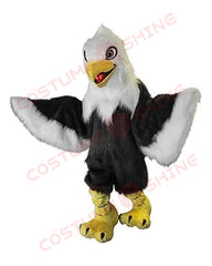 Bald Eagle Mascot Costume with Wings and Yellow Talons