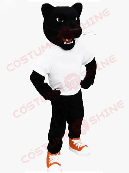 Black Panther Mascot Costume for Adults | School & Sports Team Big Cat Suit
