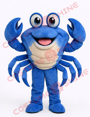 Blue Crab Mascot Costume Adult Plush Full Body for Events and Schools