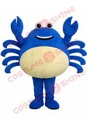 Blue Crab Mascot Costume Adult Plush Full Body for Events and Schools