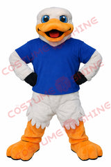Blue Duck Mascot Costume for Adults with Plush Full Body Design