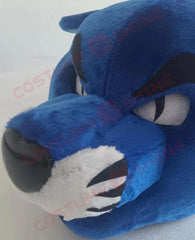 Realistic Blue Panther Mascot Costume for Adults