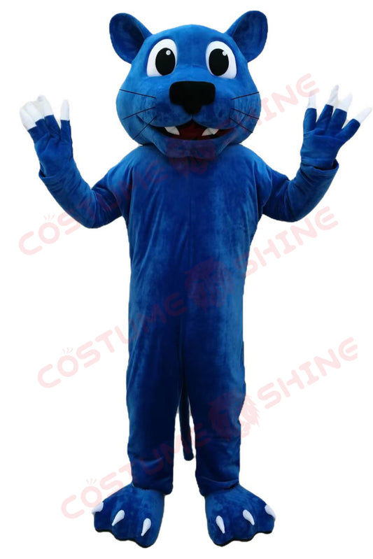 Blue Panther Mascot Costume for Adults – Sports Team & School Spirit Outfit