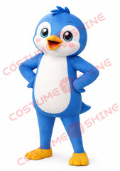 Blue Penguin Mascot Costume for Adults – Plush Suit)