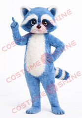 Blue Raccoon Mascot Costume for Adults – Custom School & Event Suit