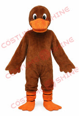 Brown Duck Mascot Costume for Adults Plush Custom Character Suit