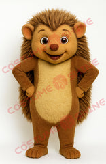 Brown Hedgehog Mascot Costume for Adults – Plush Full Body Character Suit