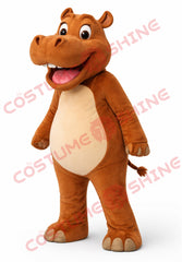 Brown Hippo Mascot Costume for Adults – Plush Full Body Suit