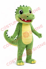 Adult Green Crocodile Mascot Costume Plush Full Body