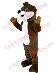 Cute Otter Mascot Costume | Brown and White Animal Suit for Events
