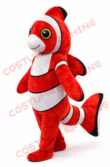 Red Clownfish Mascot Costume for Adults with Realistic Design