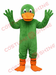 Green Duck Mascot Costume for Adults Plush Custom Character Suit