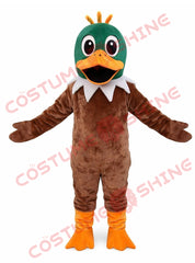 Green Duck Mascot Costume Adult Plush Full Body