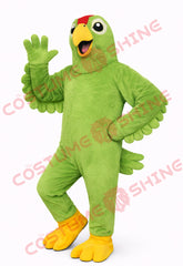Green Parrot Mascot Costume Adult Professional Bird Character Outfit