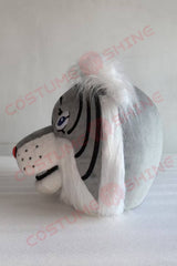 Fierce Grey Wildcat Mascot Costume for Adults – White Chest & Blue Eyes