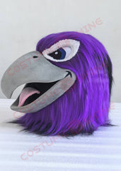Purple Eagle Mascot Costume for Adults – Fierce Bird Suit with Wings & Claws