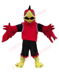 Red Eagle Falcon Mascot Costume – Cartoon Sports Team Outfit