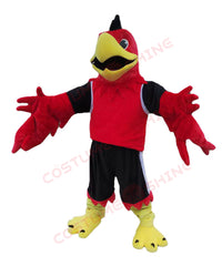 Red Eagle Falcon Mascot Costume – Cartoon Sports Team Outfit