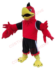 Red Eagle Falcon Mascot Costume – Cartoon Sports Team Outfit