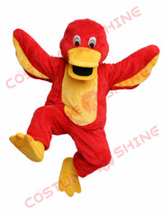 Red Duck Mascot Costume for Adults Plush Custom Character Suit