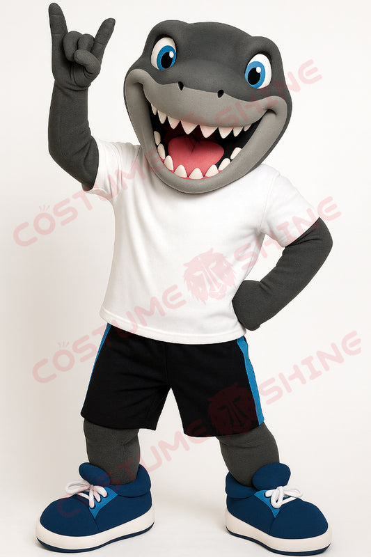 Shark Mascot Costume for Sports & Marine-Themed Events