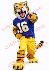 Adult Tiger Football Mascot Costume – Plush Sports Spirit Suit