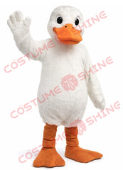 White Duck Mascot Costume for Adults Plush Custom Character Suit