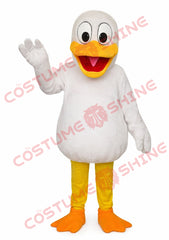White Duck Mascot Costume Adult Plush Full Body