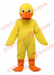 Yellow Duck Mascot Costume for Adults Plush Custom Character Suit