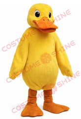 Yellow Duck Mascot Costume for Adults Plush Custom Character Suit