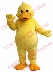 Yellow Duck Mascot Costume Adult Plush Full Body