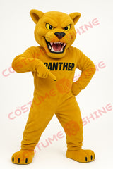 Yellow Panther Mascot Costume – School Spirit Outfit