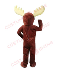Moose Elk Wapiti Horned Deer Mascot Costume for Adults – Cheerleading Animal Fursuit