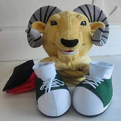 Sport Animal Ram Mascot Costume Adult Size for Men & Women with Built-in Fan Inside the Head