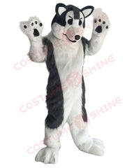 Disfraz de mascota de halcón azul con camisa blanca, tamaño adulto, para hombre y mujer, con ventilador incorporado en la cabeza 