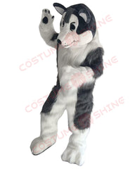 Disfraz de mascota de halcón azul con camisa blanca, tamaño adulto, para hombre y mujer, con ventilador incorporado en la cabeza 