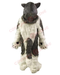 Disfraz de mascota de halcón azul con camisa blanca, tamaño adulto, para hombre y mujer, con ventilador incorporado en la cabeza 