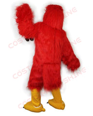 Red Falcon Eagle Hawk Bird Mascot Costume – Playful Animal Fursuit Design for Halloween Sports Events