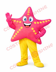Pink Starfish Mascot Costume for Adults – Full Body Ocean Theme Outfit