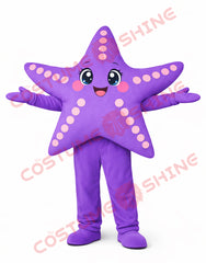 Purple Starfish Mascot Costume for Adults – Cute Full Body Ocean Outfit