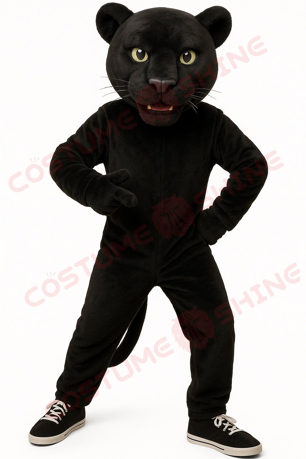Black Panther Mascot Costume for Adults – Custom Plush Animal Suit for School, Sports Team & Business Events