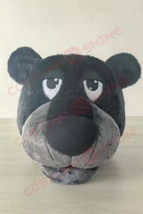 Black Panther Mascot Costume with Green Shirt – Sports, School & Event Outfit
