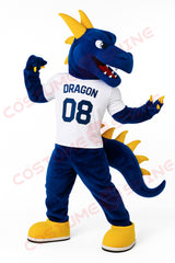 Disfraz de mascota de halcón azul con camisa blanca, tamaño adulto, para hombre y mujer, con ventilador incorporado en la cabeza 