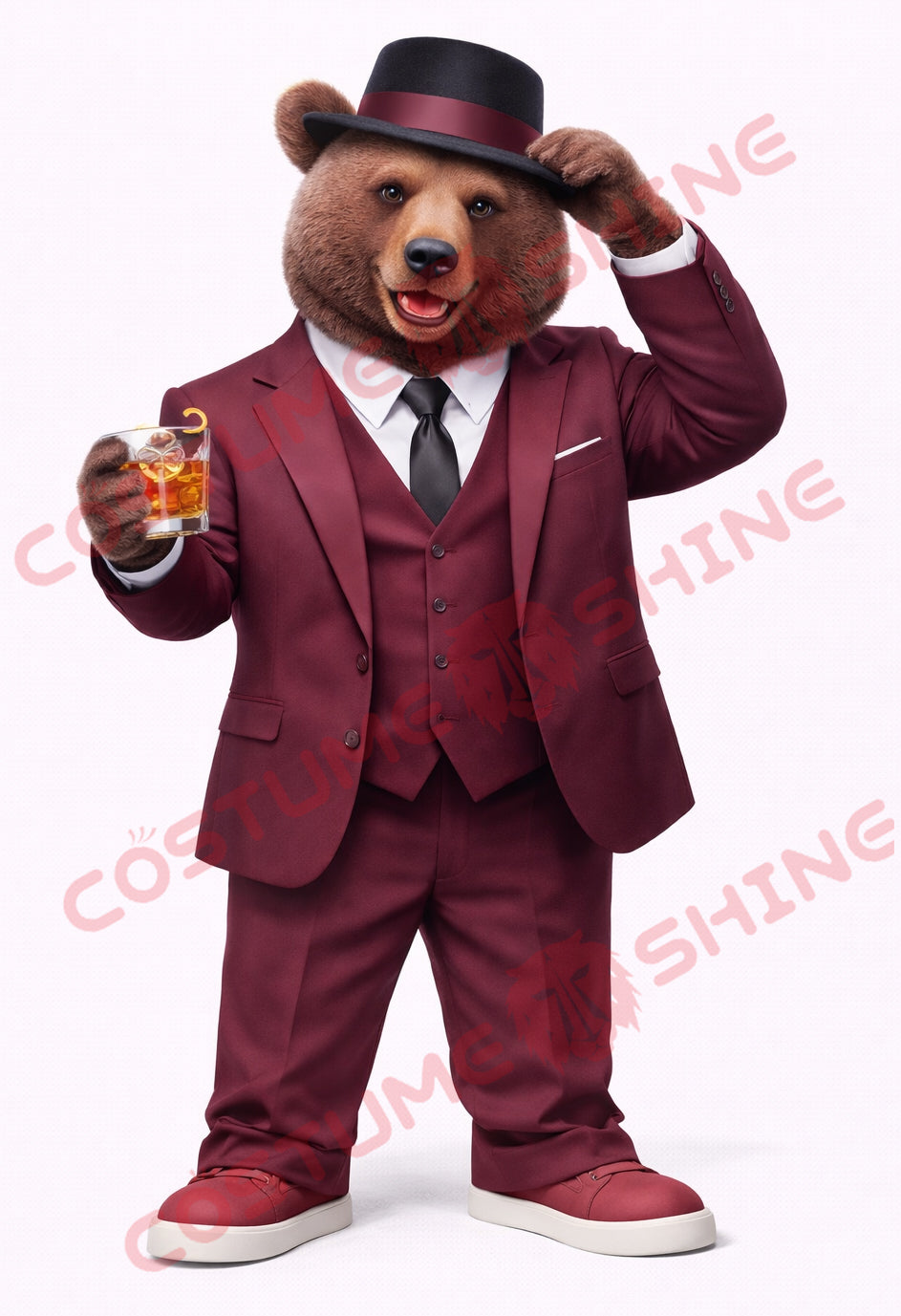 Blue Hawk Falcon i hvid skjorte maskot kostume voksen størrelse til mænd og kvinder med indbygget blæser inde i hovedet 